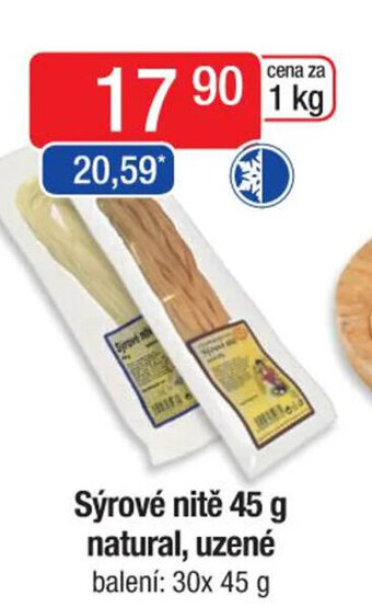 Qanto Sýrové nitě 45 g natural, uzené nabídka