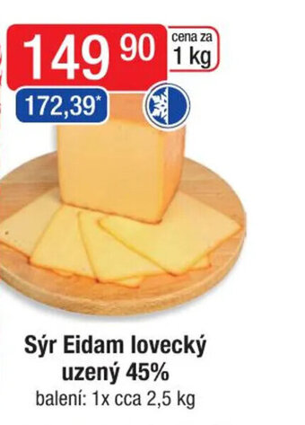Qanto Sýr Eidam lovecký uzený 45% nabídka