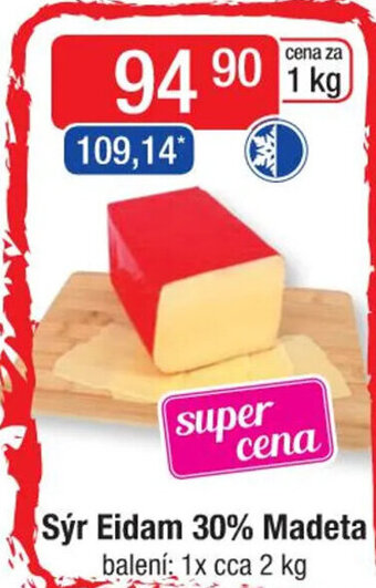Qanto Sýr Eidam 30% Madeta nabídka