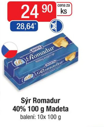 Qanto Sýr Romadur 40% 100 g Madeta nabídka