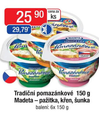 Qanto Tradiční pomazánkové 150 g Madeta - pažitka, křen, šunka nabídka