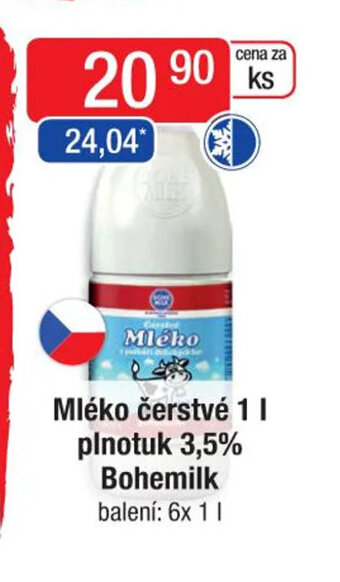 Qanto Mléko čerstvé 1L plnotuk 3,5% Bohemilk nabídka
