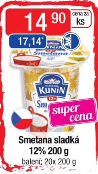 Qanto Smetana sladká 12% 200 g nabídka
