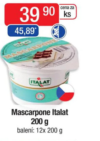 Qanto Mascarpone Italat 200 g nabídka