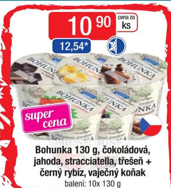 Qanto Bohunka 130 g, čokoládová, jahoda, stracciatella, třešeň + černý rybíz, vaječný koňak nabídka