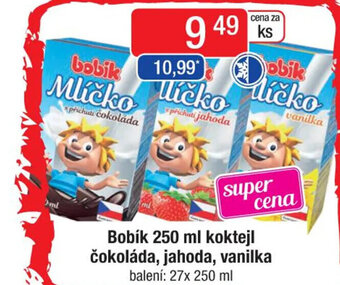 Qanto Bobík 250 ml koktejl čokoláda, jahoda, vanilka nabídka