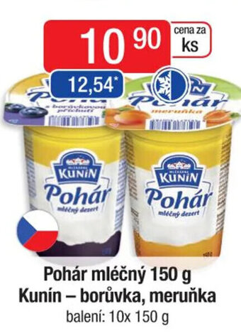 Qanto Pohár mléčný 150 g Kunín - borůvka, meruňka nabídka