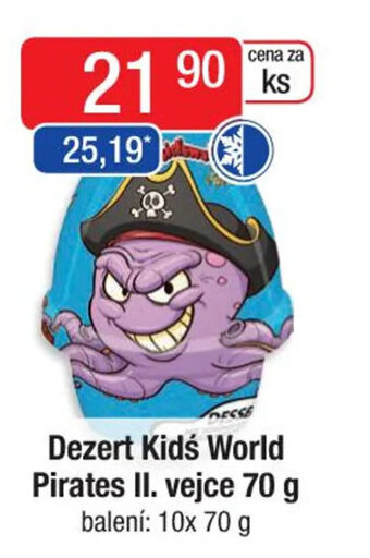 Qanto Dezert Kids World Pirates II. vejce 70 g nabídka