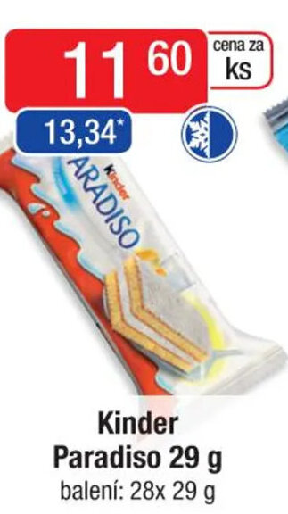 Qanto Kinder Paradiso 29 g nabídka
