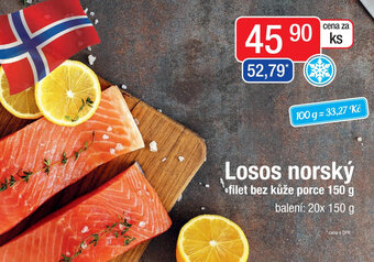 Qanto Losos norský filet bez kůže porce 150 g nabídka
