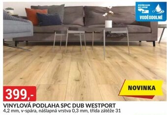 Baumax VINYLOVÁ PODLAHA SPC DUB WESTPORT nabídka