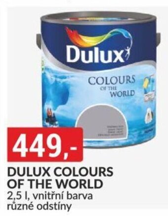Baumax DULUX COLOURS OF THE WORLD 2,5 l, vnitřní barva různé odstíny nabídka