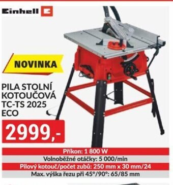 Baumax PILA STOLNÍ KOTOUČOVÁ TC-TS 2025 ECO nabídka
