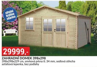 Baumax ZAHRADNÍ DOMEK 398x298 nabídka