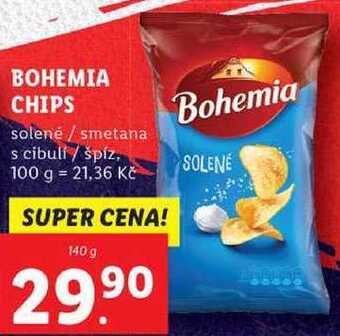 Lidl Bohemia chips, 140 g nabídka