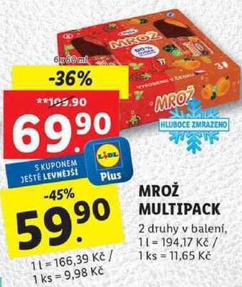Lidl Mrož multipack, 6x 60 ml nabídka