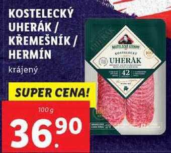 Lidl Kostelecký uherák/křemešník/hermín, 100 g nabídka