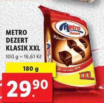 Lidl Metro dezert klasik xxl, 180 g nabídka
