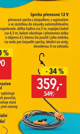 Globus Sprcha přenosná 12 V nabídka