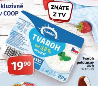COOP TIP Tvaroh polotučný nabídka
