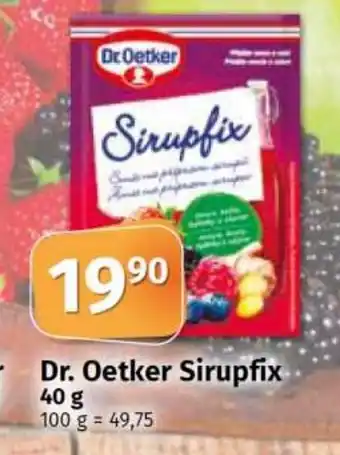 COOP TIP Dr. Oetker Sirupfix 40 g 100 g = 49,75 nabídka