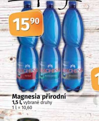 COOP TIP Magnesia přírodní 1,5 l, vybrané druhy 11 = 10,60 nabídka