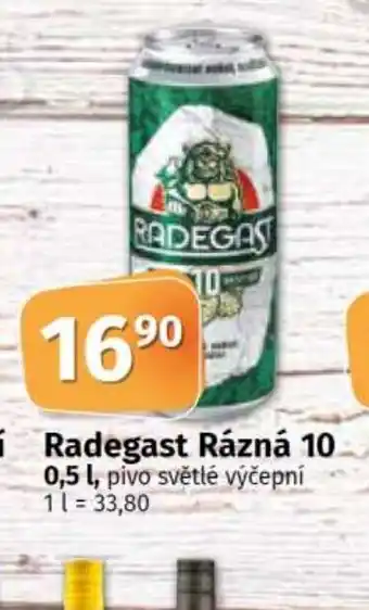COOP TIP Budvar Výčepní Radegast Rázná 10 nabídka