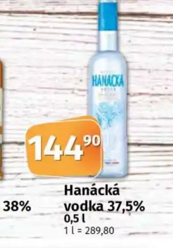 COOP TIP Hanácká vodka 37,5% 0,5 l 11 = 289,80 nabídka