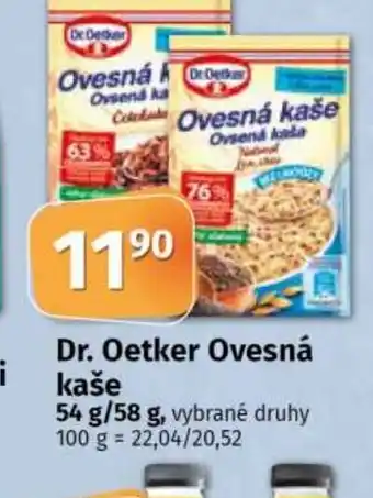 COOP TIP Dr Oetker Ovesná kaše nabídka