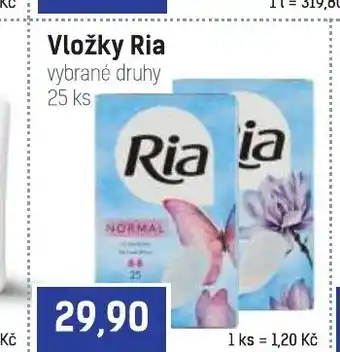 COOP TIP Vložky Ria vybrané druhy 25 ks nabídka