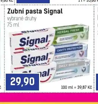 Zubní pasta Signal vybrané druhy