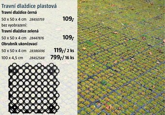 Bauhaus Travní dlaždice plastová nabídka