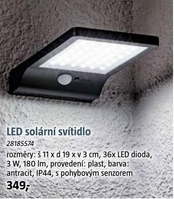 Bauhaus LED solární svítidlo nabídka