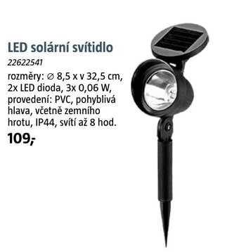 Bauhaus LED solární svítidlo nabídka