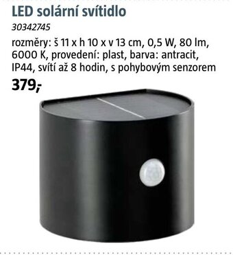 Bauhaus LED solární svítidlo nabídka