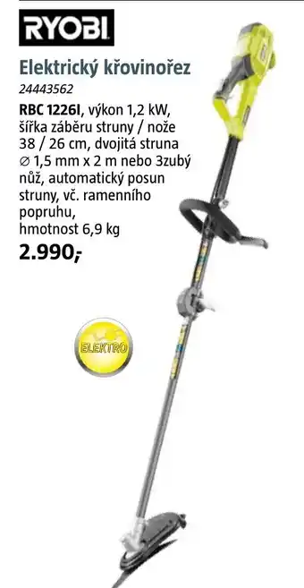 Bauhaus Elektrický křovinořez nabídka