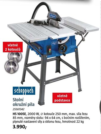 Bauhaus Stolní okružní pila nabídka