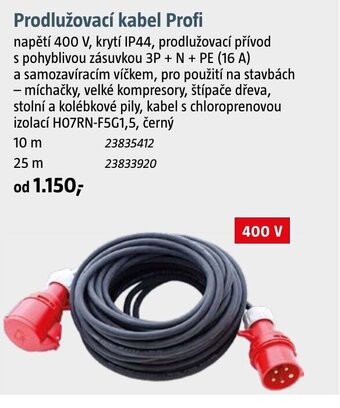 Bauhaus Prodlužovací kabel Profi nabídka