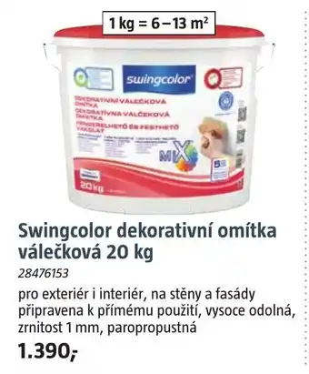 Bauhaus Swingcolor dekorativní omítka válečková 20 kg nabídka
