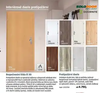 Bauhaus Protipožární dveře nabídka