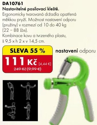 Nastavitelné posilovací kleště.