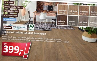 Bauhaus Laminátová podlaha LOGOCLIC Aquaprotect nabídka