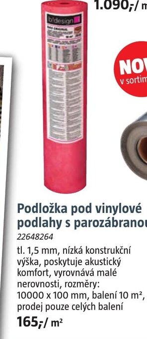 Bauhaus Podložka pod vinylové podlahy s parozábranou nabídka