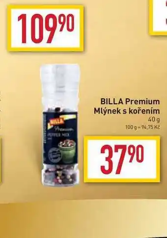 Billa Billa premium mlýnek s kořením 40 g nabídka
