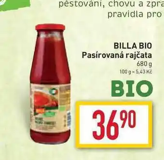 Billa Billa bio pasírovaná rajčata 680 g nabídka
