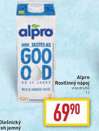 Billa Alpro rostlinný nápoj 1l nabídka