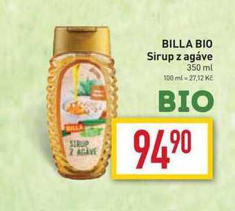 Billa Billa bio sirup z agáve 350 ml nabídka