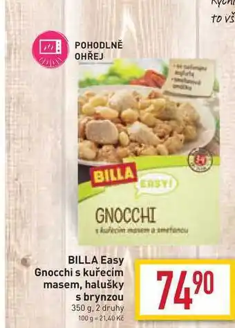 Billa Billa easy gnocchi s kuřecím masem 350 g nabídka