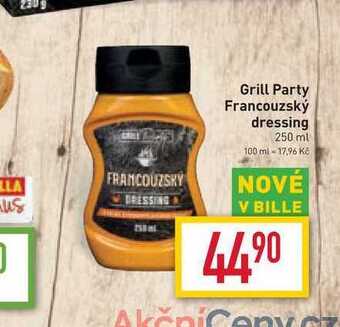 Billa Grill party francouzský dressing 250 ml nabídka
