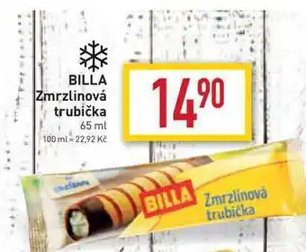 Billa Billa zmrzlinová trubička 65 ml nabídka